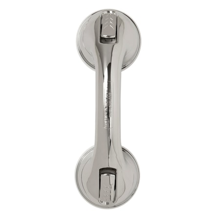MOMMYS HELPER 4 in. L ADA Compliant Chrome Plastic Suction Cup Grab Bar 65432